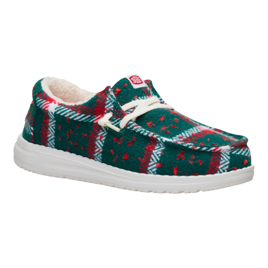 Wally Youth Confetti Plaid Cozy - Red/Green/Multi - Image 7